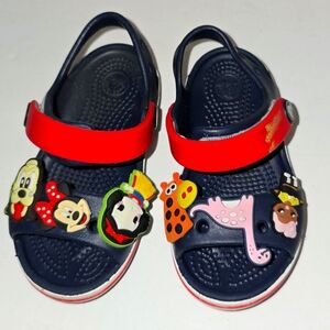 Crocs with charms size 6 toddler